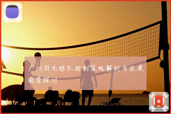 广州羽毛球队控制策略解析与发展前景探讨